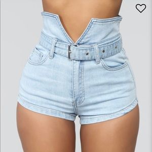 High waisted shorts